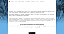 Desktop Screenshot of midatlanticsocceracademy.com